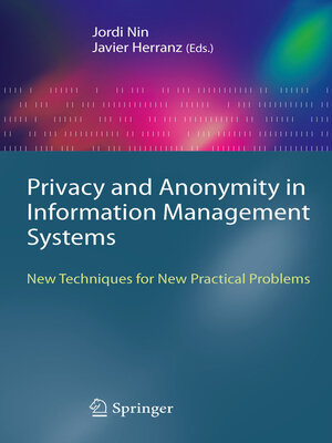 cover image of Privacy and Anonymity in Information Management Systems
